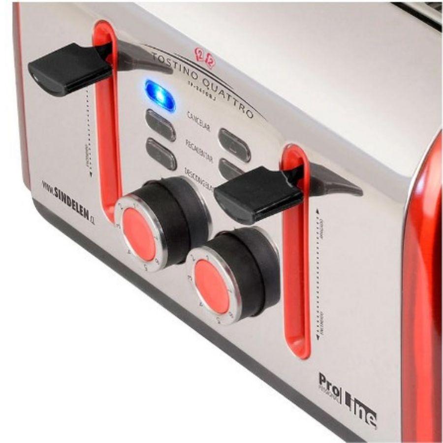 Tostador De Pan Tostino Quattro Tp-2410rj
