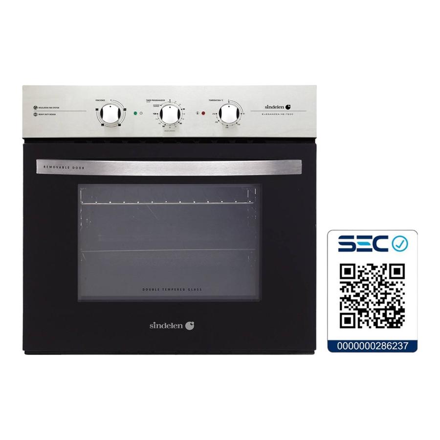 Horno Empotrable Sindelen 2250w 57 Litros He-7200 Inox