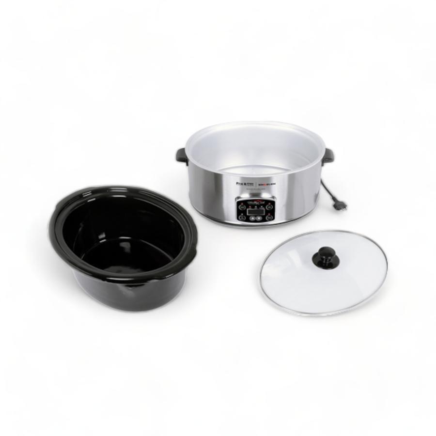 Olla Cocción Lenta Sindelen Healthy Cook Plateado