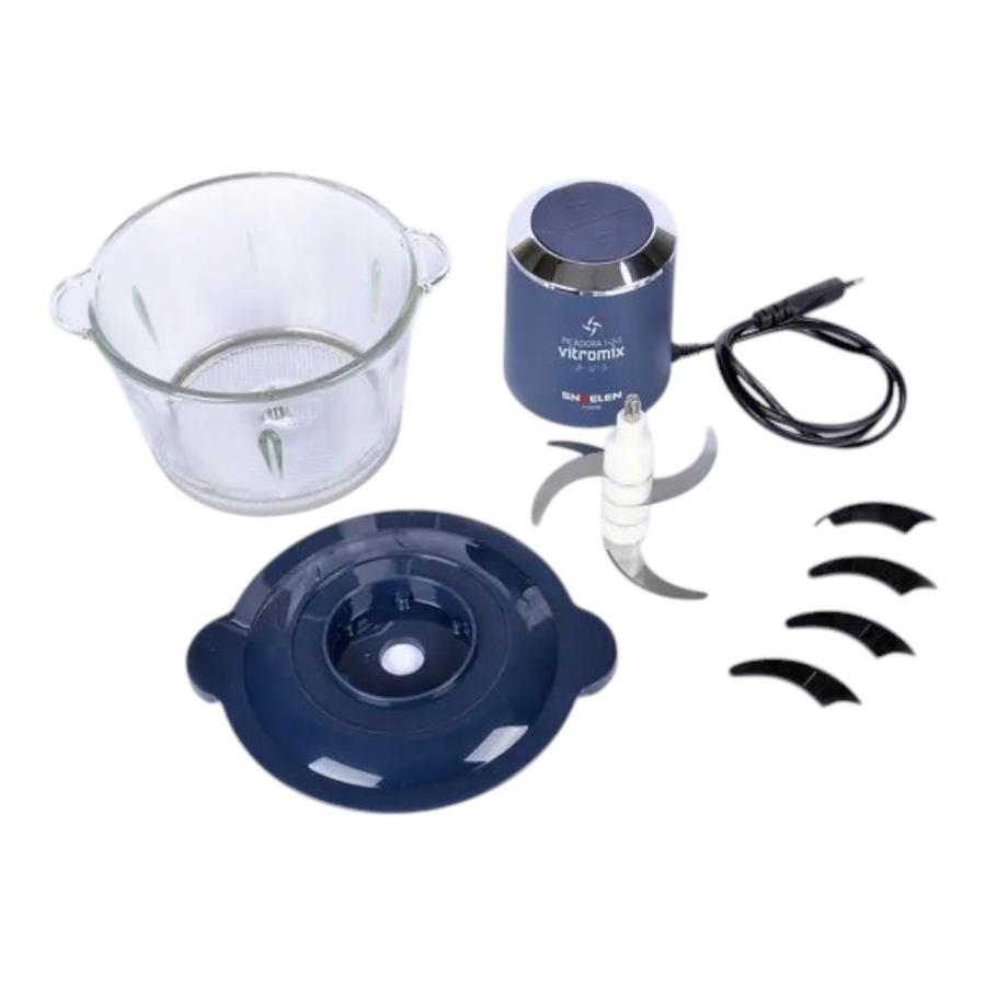 Picadora Sindelen P-123VITRO Azul 500W 1.5 Lt