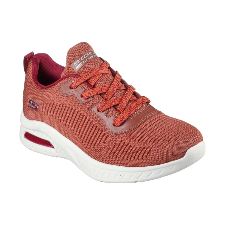 Zapatilla Urbana Mujer Skechers Bobs Squad Air Rojo