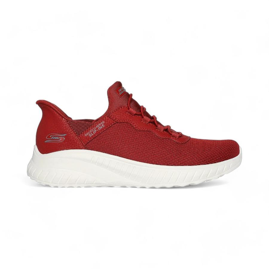 Zapatillas Mujer Skechers Bobs Squad Chaos Rojo