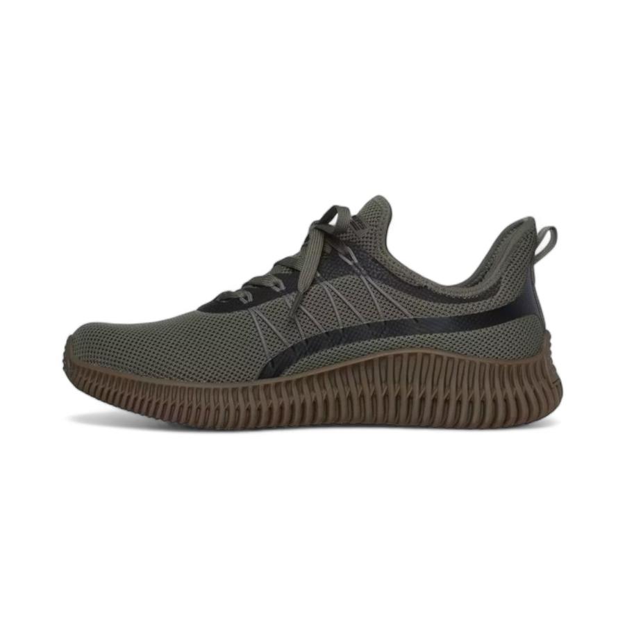 Zapatillas Urbanas Hombre Skechers Bobs Geo Verde Oliva