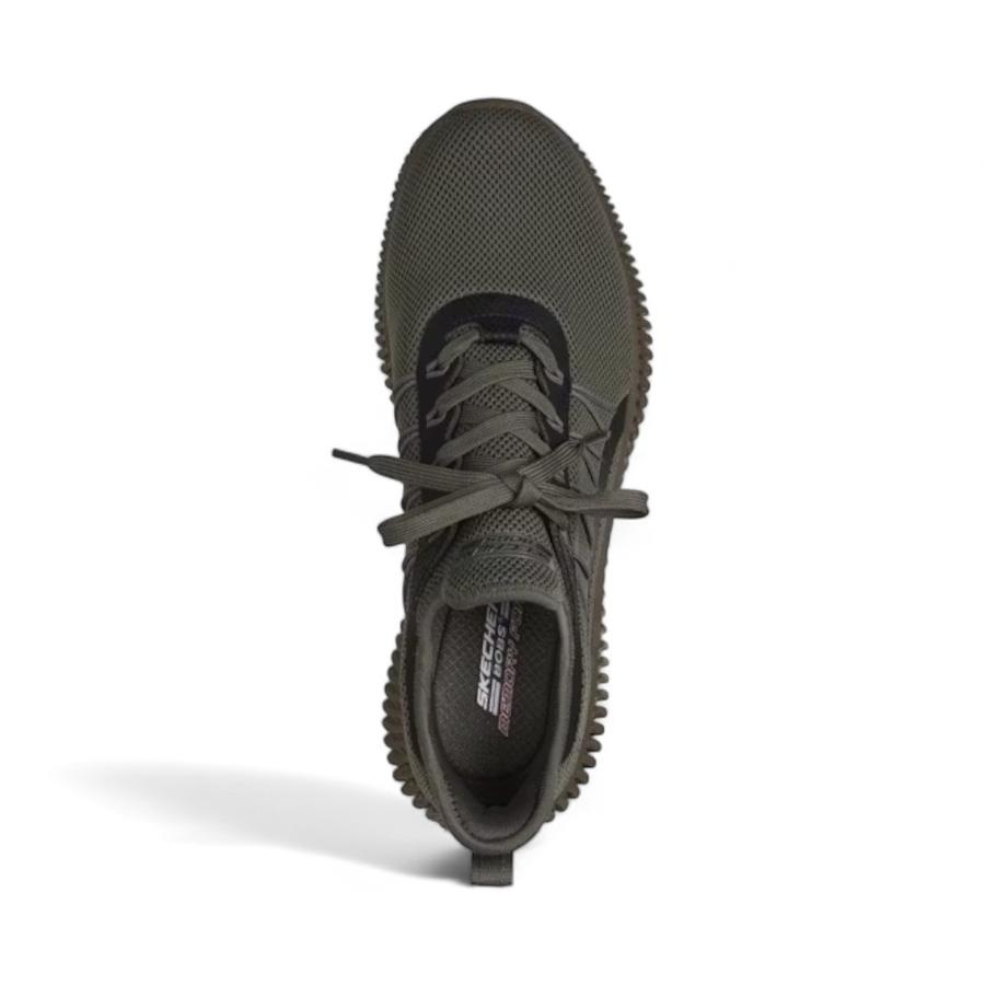 Zapatillas Urbanas Hombre Skechers Bobs Geo Verde Oliva