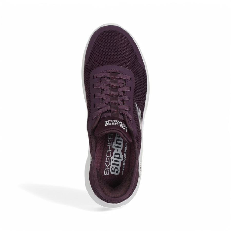 Zapatillas Mujer Skechers Go Walk Flex Grand Entry Burdeo