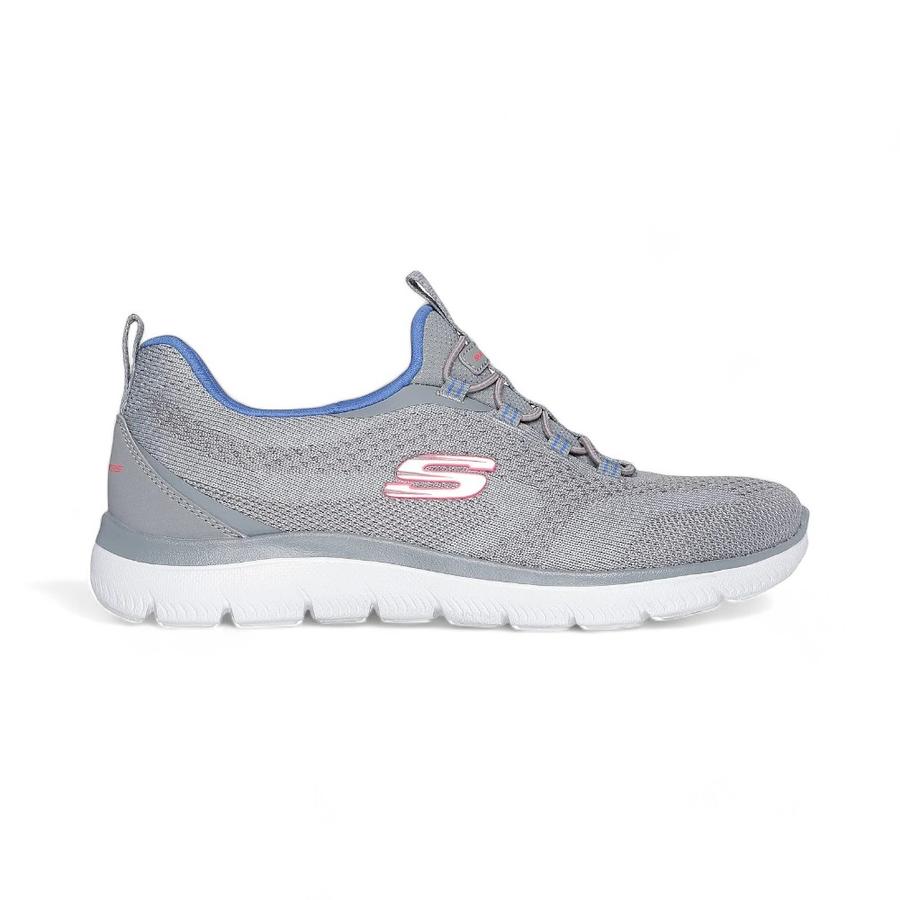 Zapatillas Mujer Skechers Women s Summits Gris Claro