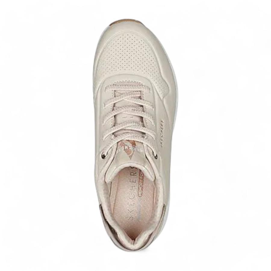 Zapatillas Mujer Skechers Uno Beige