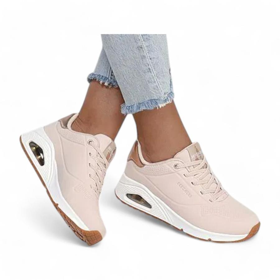 Zapatillas Mujer Skechers Uno Beige