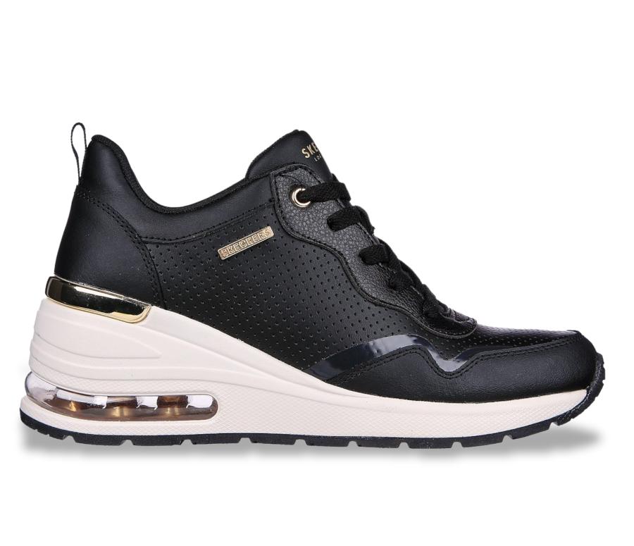 ZAPATILLA URBANA MUJER SKECHERS MILLION AIR NEGRO BLANCO