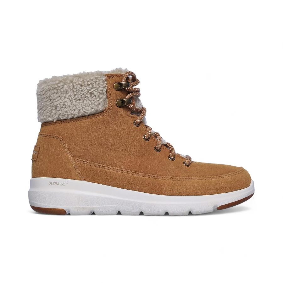 Botines Mujer Skechers Glacial Ultra Chiporro Café