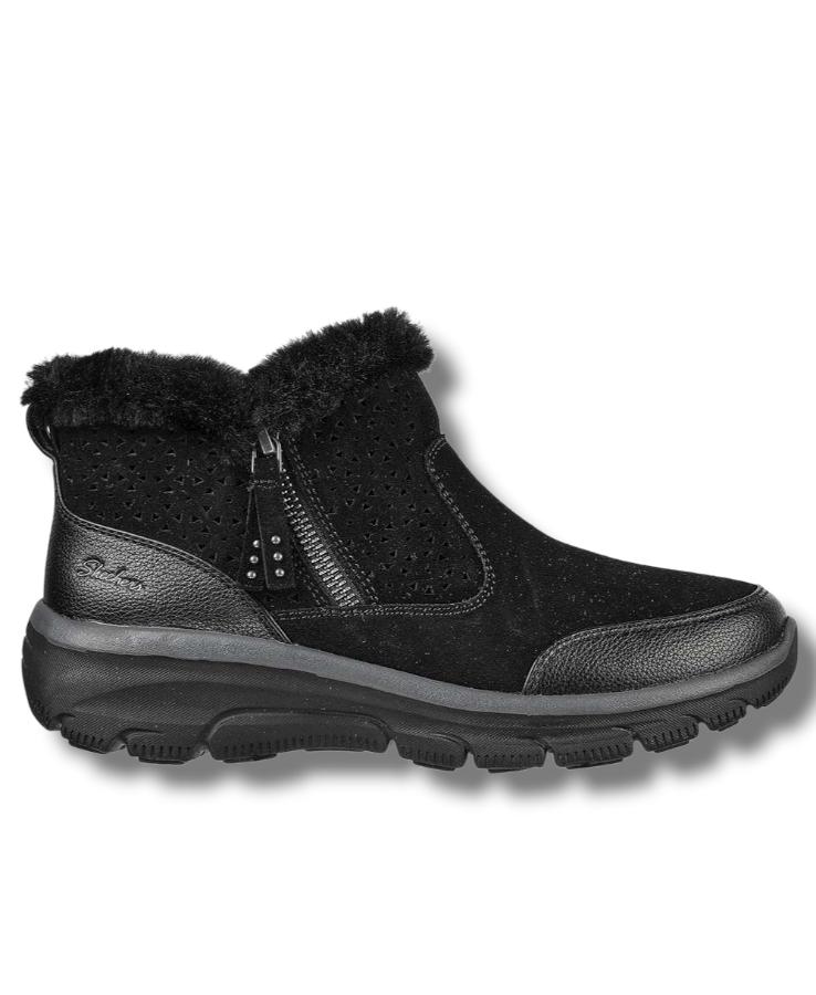 BOTIN MUJER SKECHERS EASY GOING NEGRO