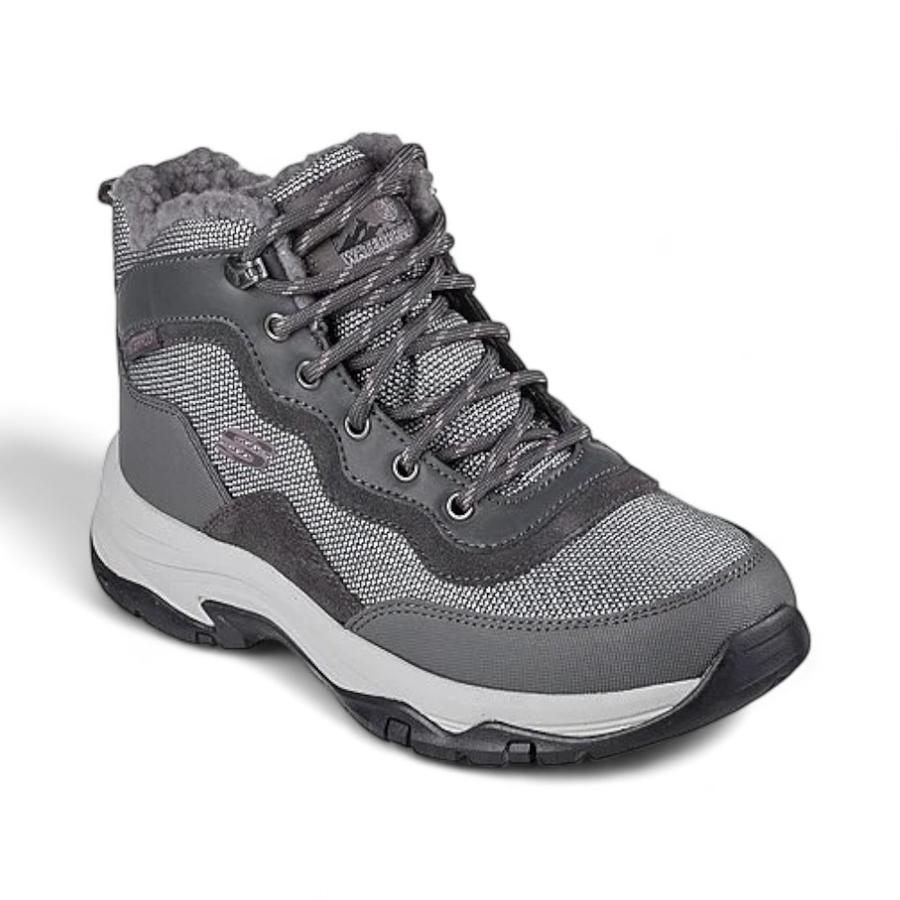 Botines Outdoor Mujer Skechers Mountain Scenery Gris Dimarsa.cl