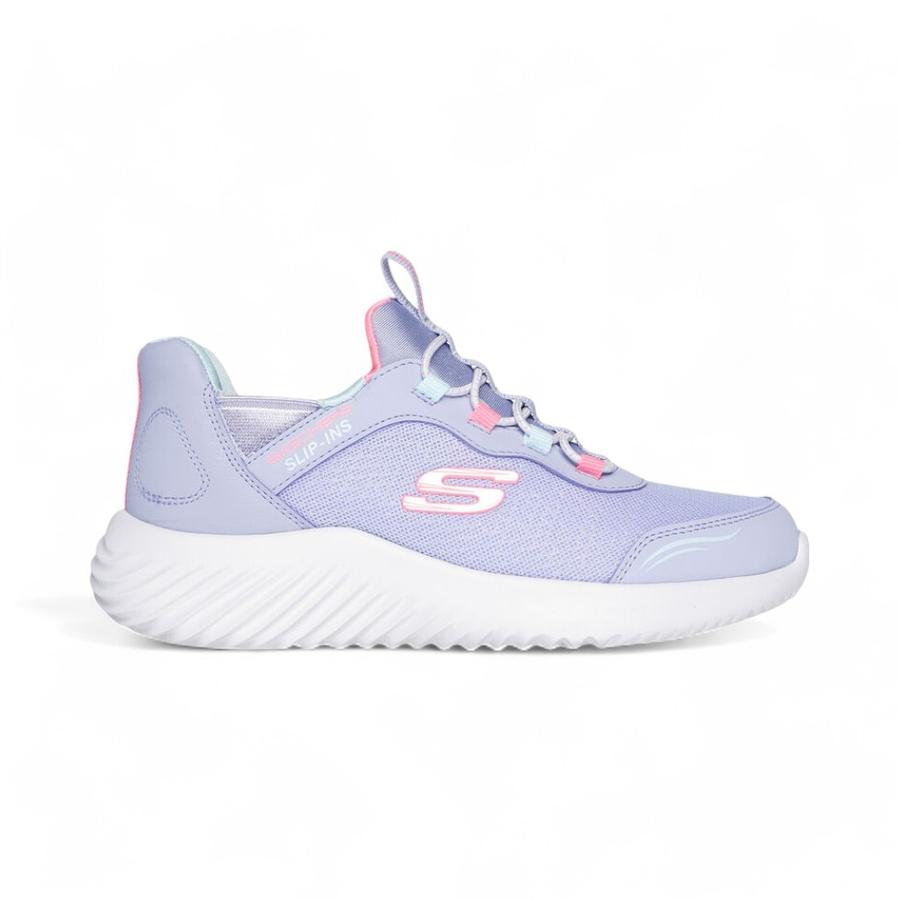 Zapatillas Niñas Skechers Slips in Bounder Lavanda