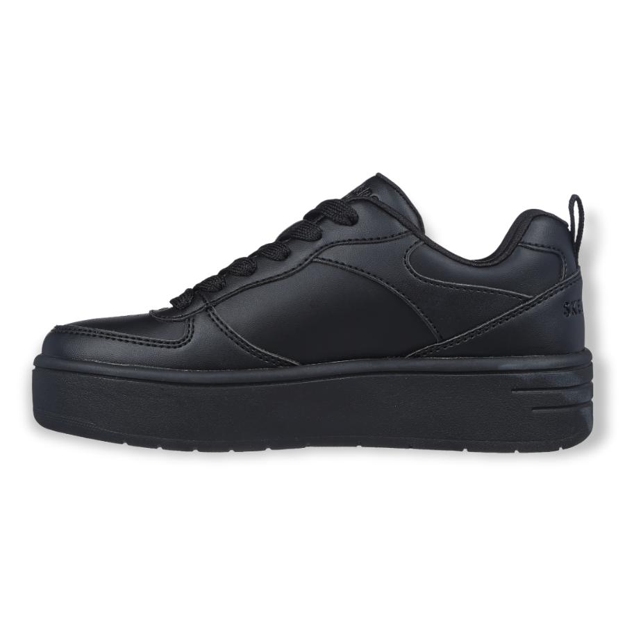 Zapatilla Escolar Nina Skechers Court High Negro