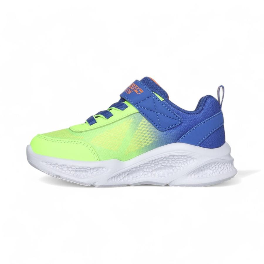 Zapatillas Niños Skechers Meteor Lights Krendox Lima/Azul