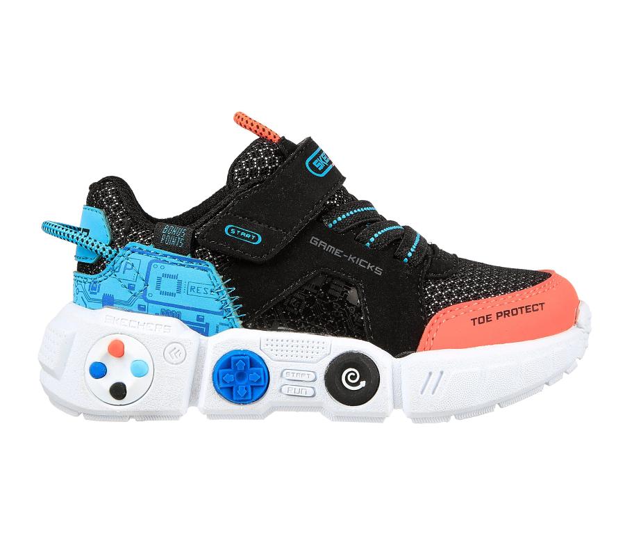 Zapatilla Ni o Skechers 402262n bkmt Negra