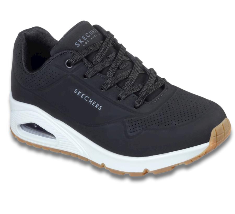 Zapatilla Urbana Mujer Skechers Uno Negro