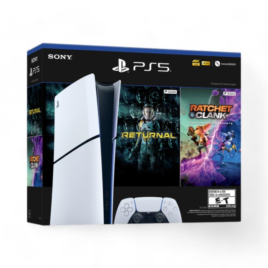 Consola Playstation 5 PS5 Slim Digital + Bundle 2 Juegos