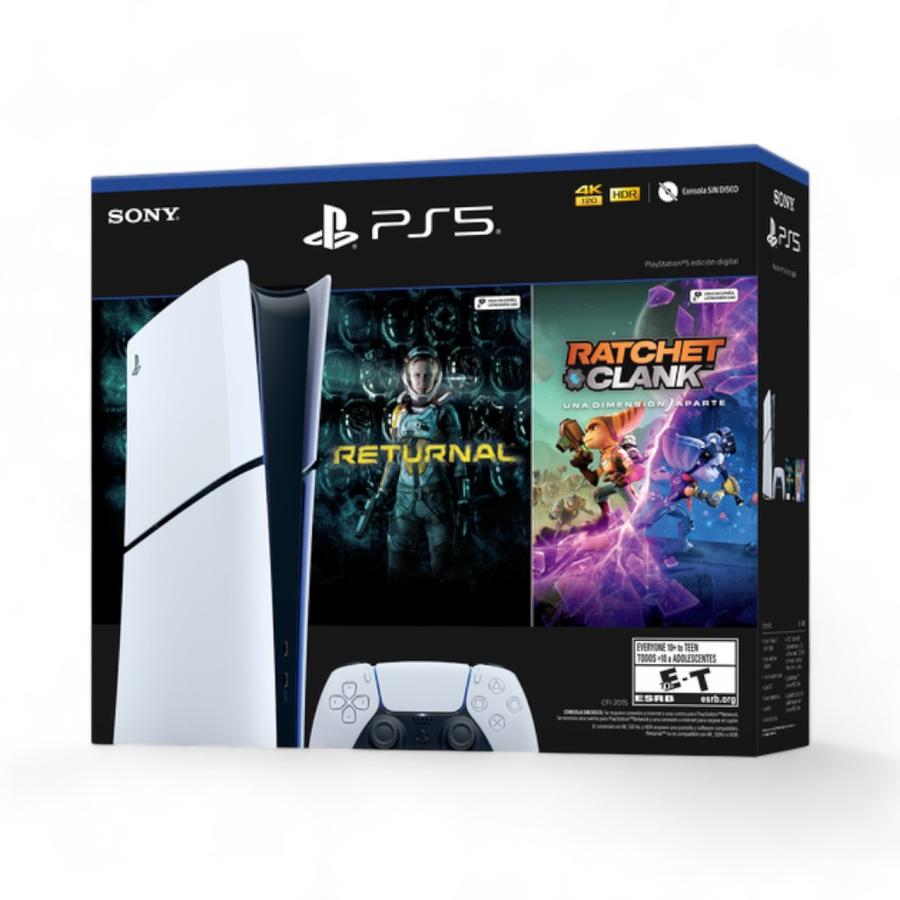 Consola Playstation 5 PS5 Slim Digital + Bundle 2 Juegos