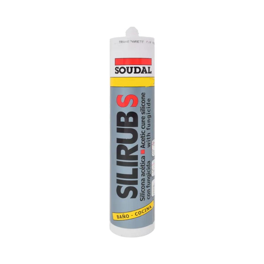 Silicona Acetica Transparente Soudal 300 Ml