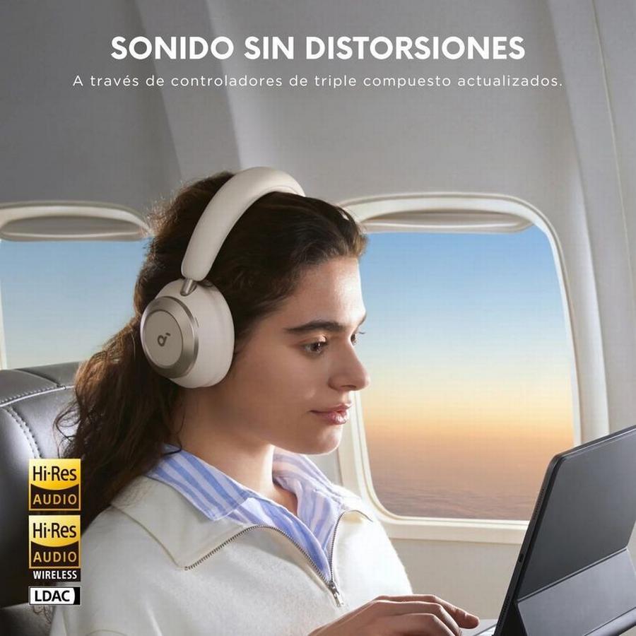 Audífonos Soundcore Space Pro Noise Cancelling  Blanco