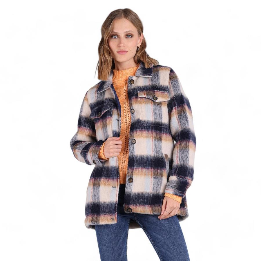 Chaqueta Camisera Cuadros Mujer Soviet Multicolor