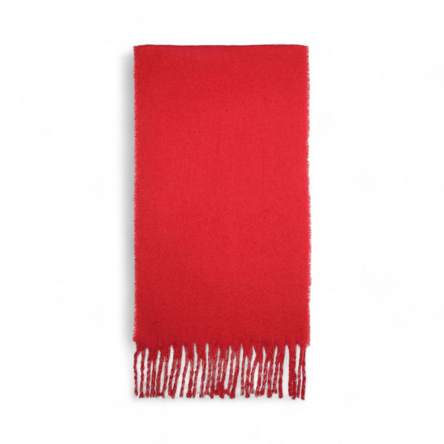 Bufanda Mujer Soviet Flecos Gruesos Rojo