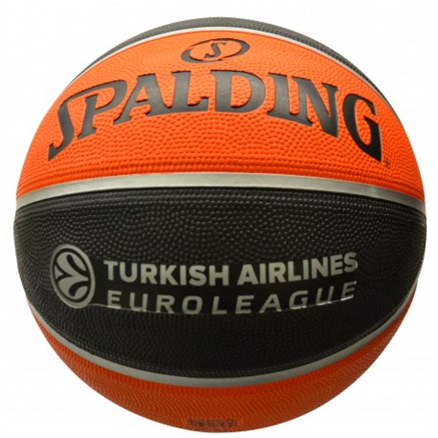 Balón Basketball Spalding EuroLeague Naranja/Negro
