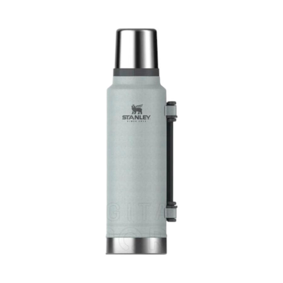 Termo Stanley Clasico Asa Plegable 1.4 Litros Gris Claro