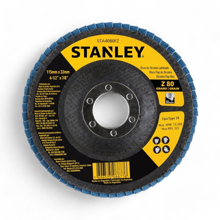 Set 2 Discos Flap Zirconio Stanley Z40 + 1 Disco Z80