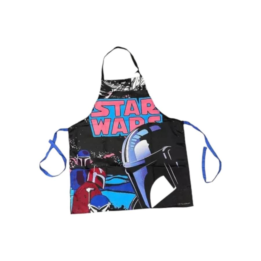 Delantal Unisex Especial Star Wars Mandalorian Negro