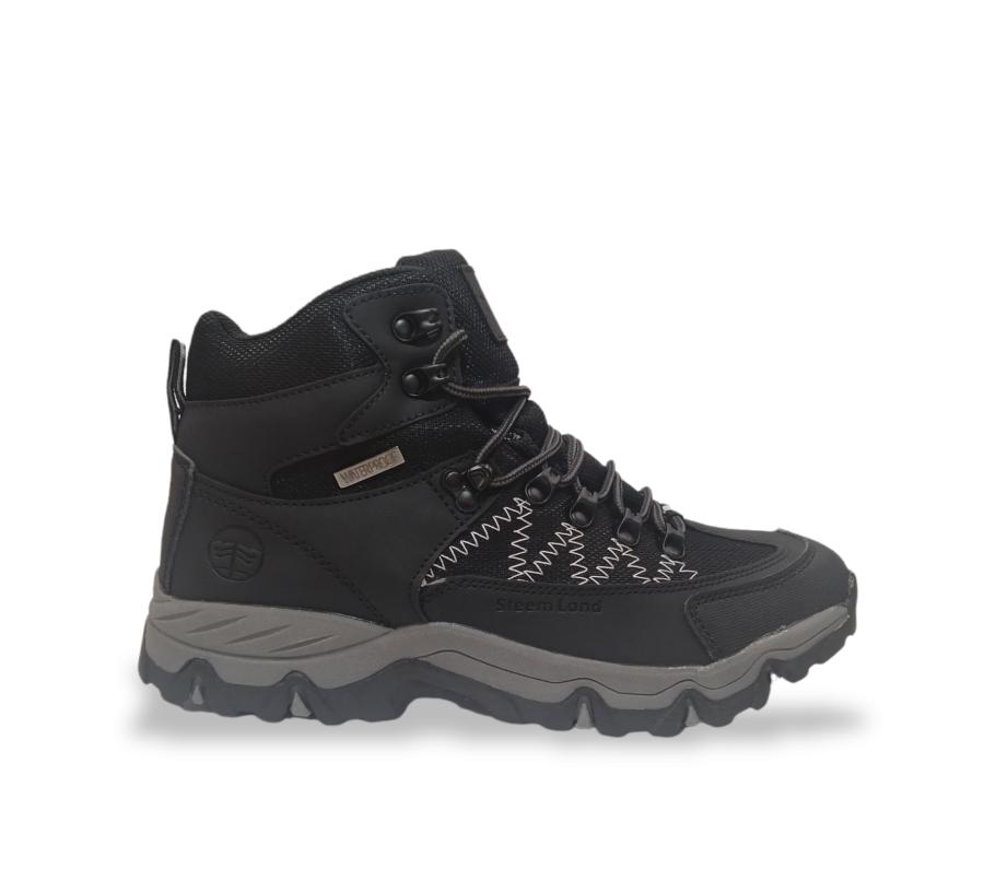 Botin Outdoor Hombre Steem Land Chaulinec Waterproof Negro