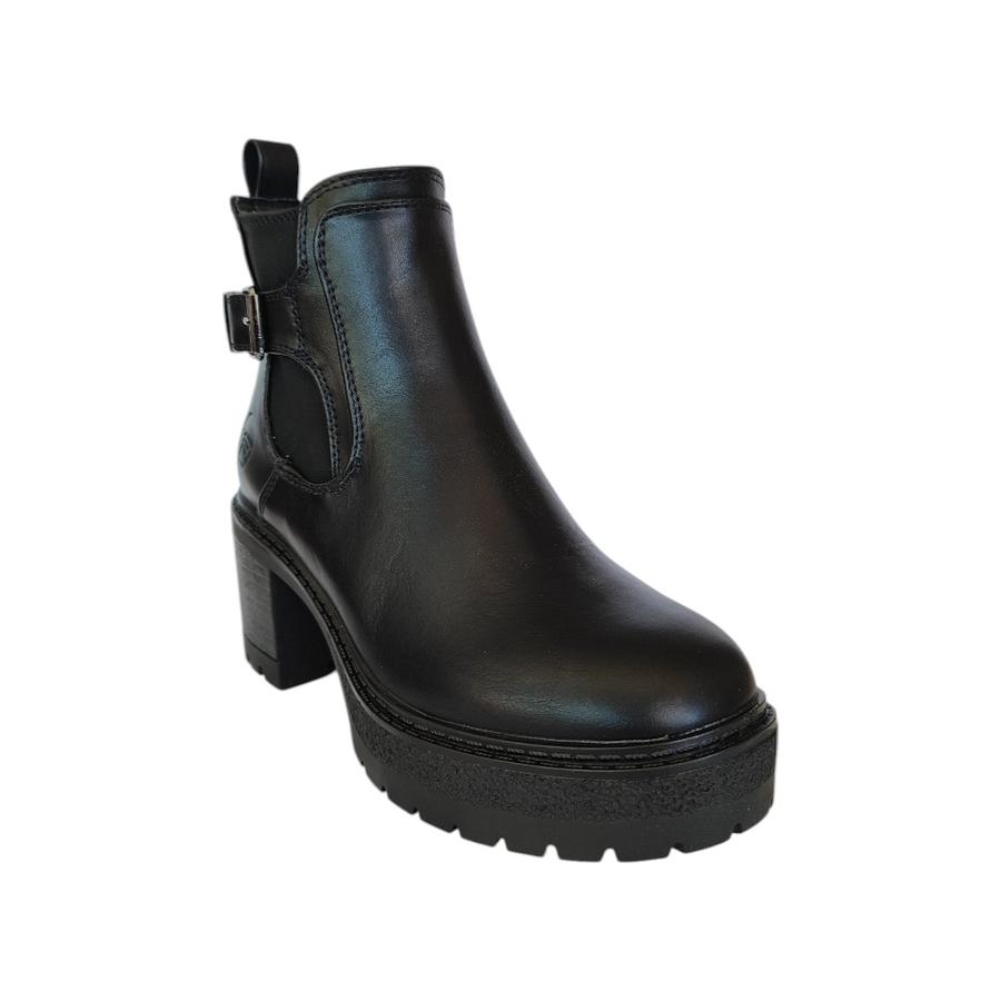 Botín Casual Mujer Rugan Negro