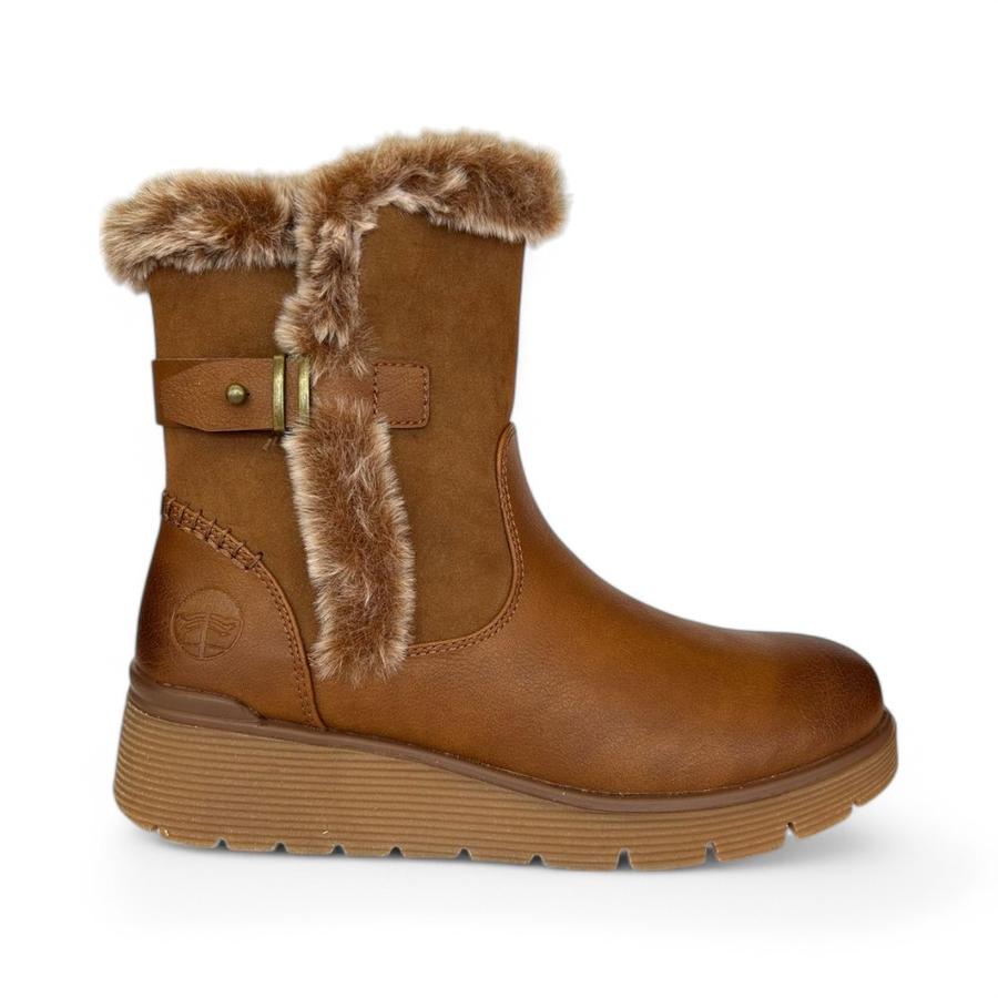 Botín Casual Mujer Amici Camel