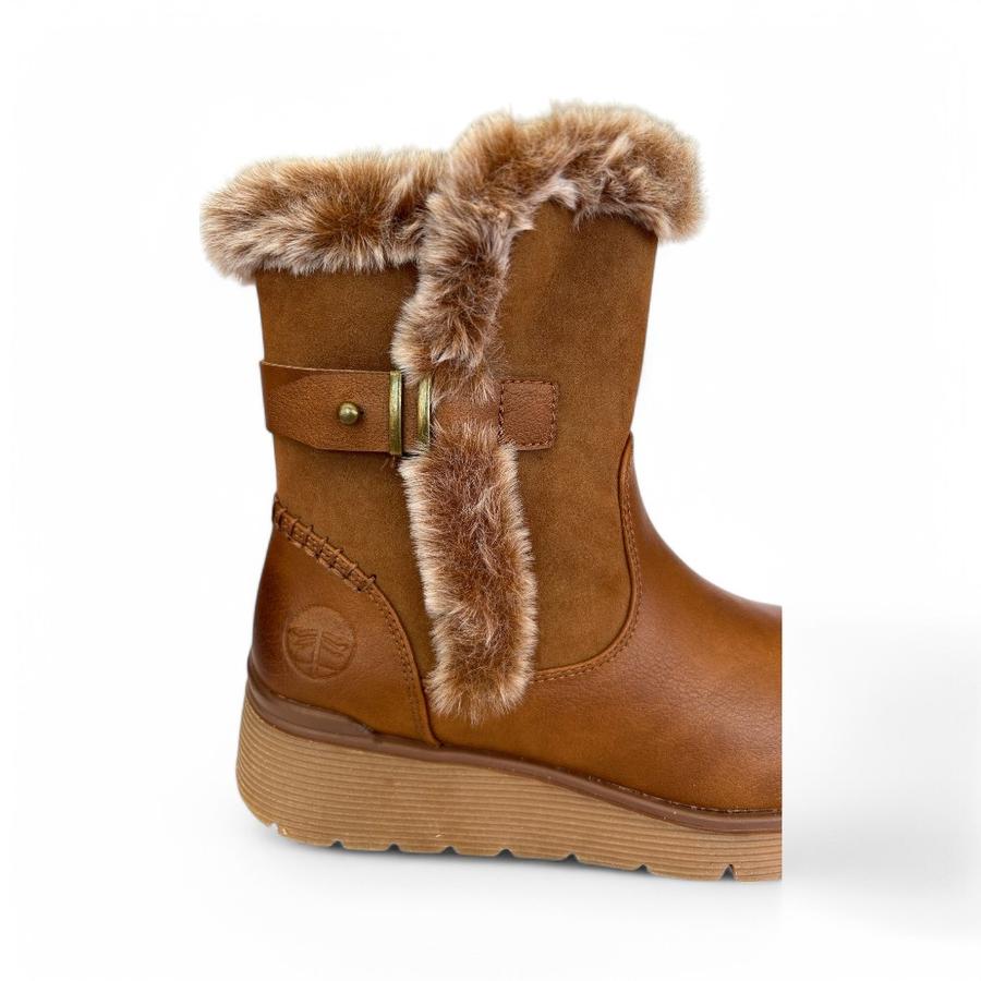Botín Casual Mujer Amici Camel