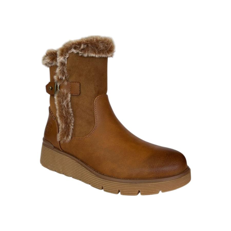 Botín Casual Mujer Amici Camel