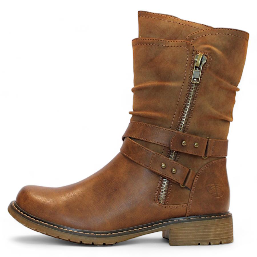 Botin Casual Mujer Steem land Linate Camel