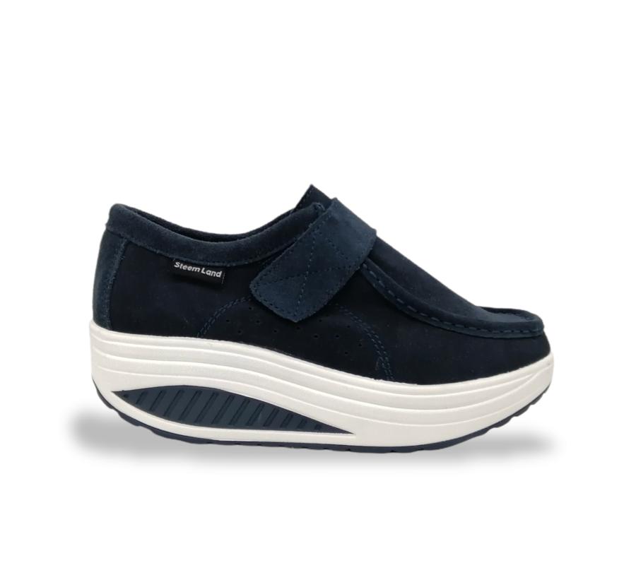 Zapatilla Casual Con Plataforma Steem Land Buole Navy