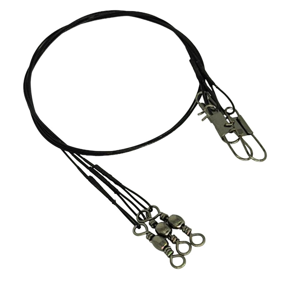 Leader de Acero con Giratorios 35 cm 20 kg