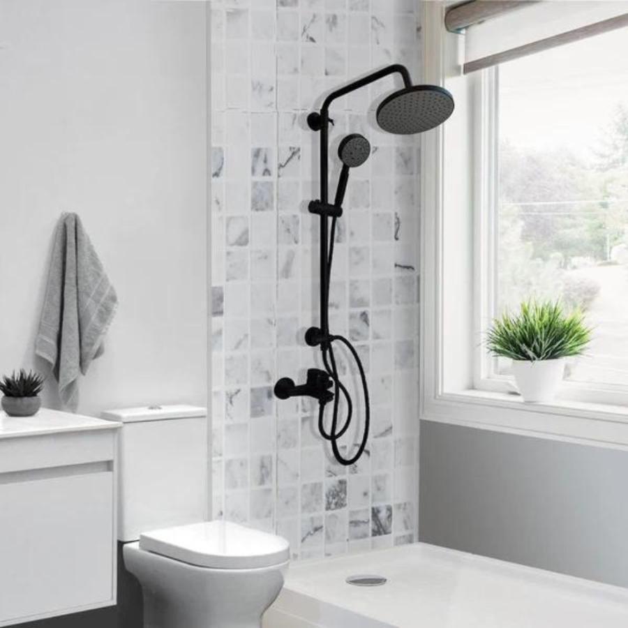 Columna De Ducha Venti Negro Matte