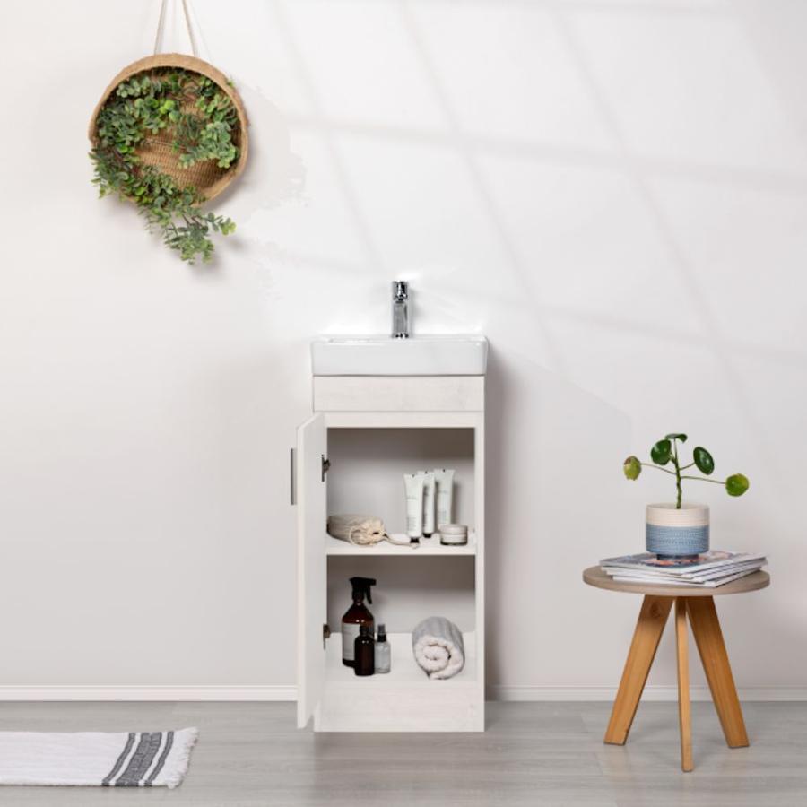  KIT MUEBLE CLAIRE+CUBIERTA 40X89,5 BLANCO
