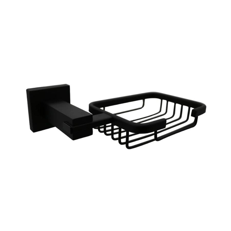 Jabonera Con Rejilla Taumm Schwarz Metálico Negro