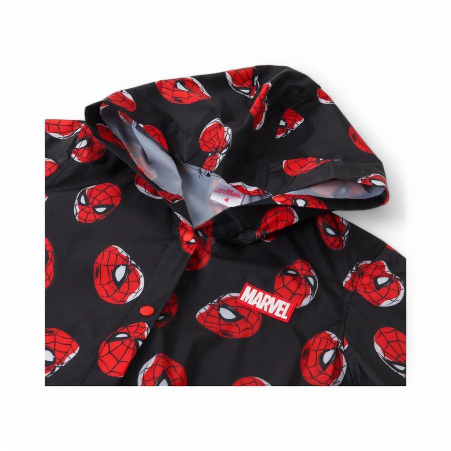 Chaqueta Impermeable Niños Marvel Spiderman Negro