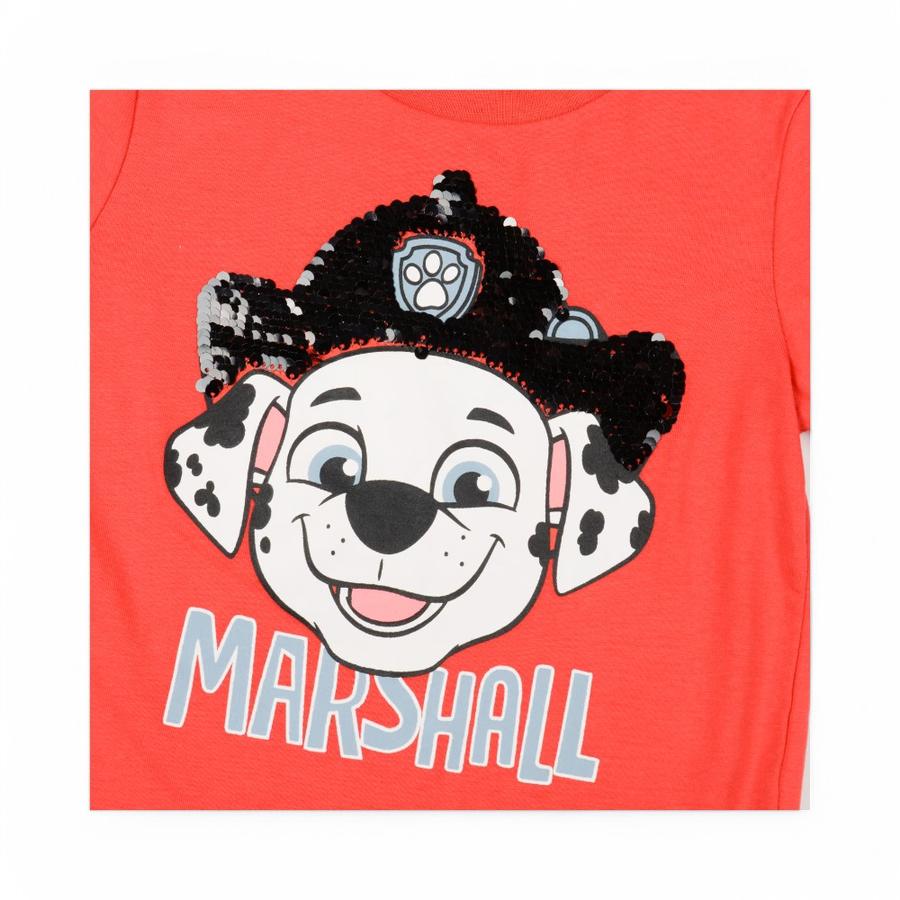 Polera Infantil TBC Paw Patrol Marshall Rojo