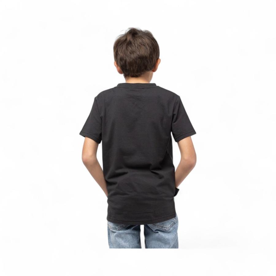 Polera Infantil TBC Minecraft Lentejuelas Manga Corta Negro