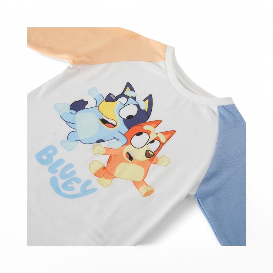 Polera Infantil TBC Bluey Jugando Multicolor