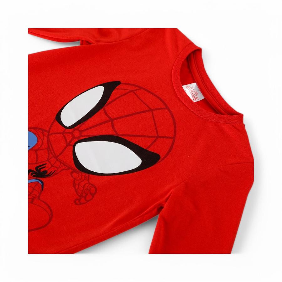 Polera Infantil TBC SpiderMan Web Slinger Rojo