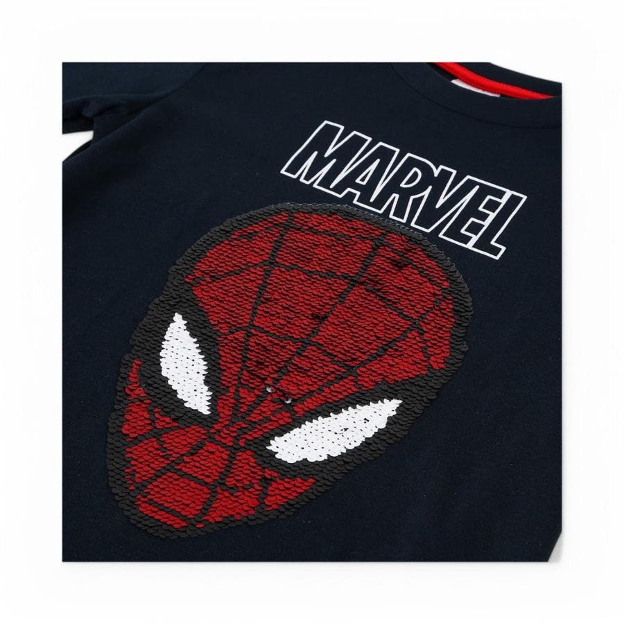 Polera Infantil TBC SpiderMan Reversible Azul Marino