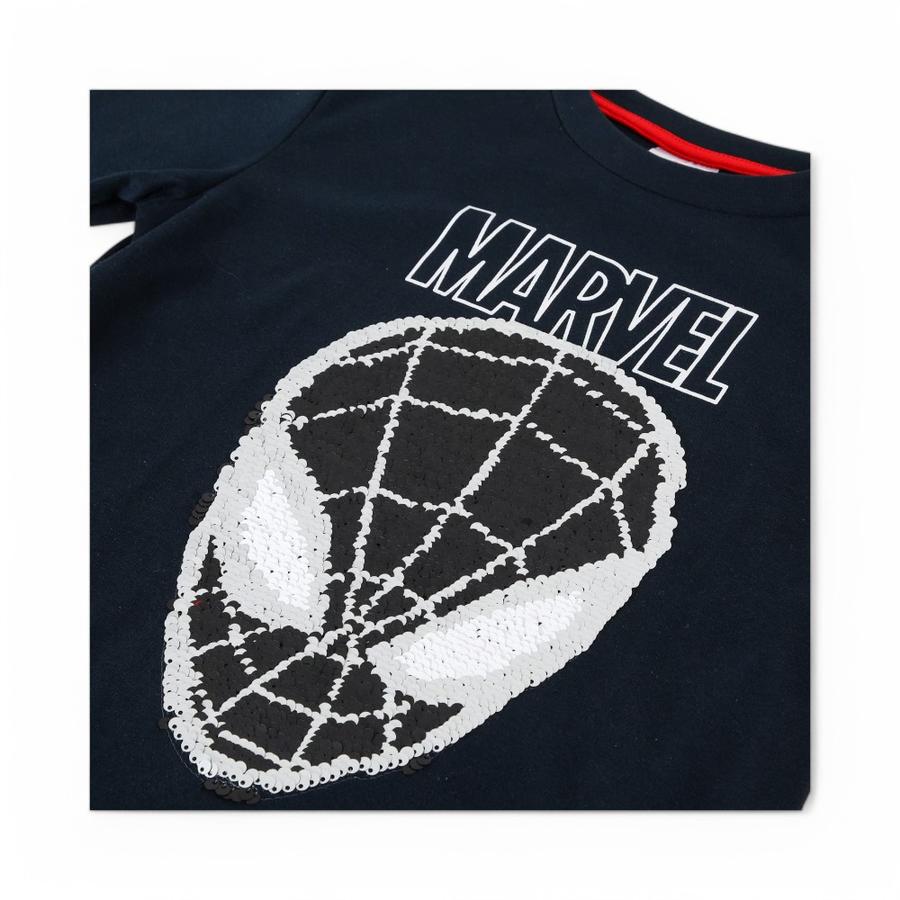 Polera Infantil TBC SpiderMan Reversible Azul Marino
