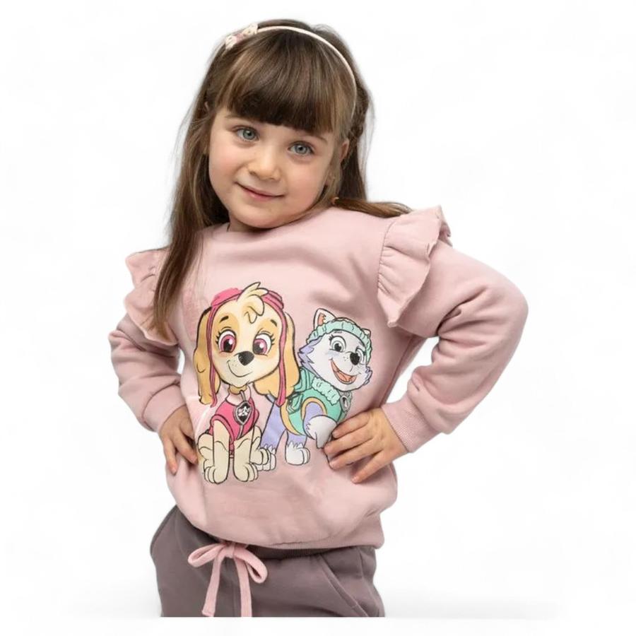 Poleron Cerrado Nina TBC Paw Patrol Rosado